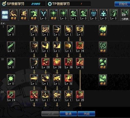 DNF黑暗武士物理流刷图加点最新推荐